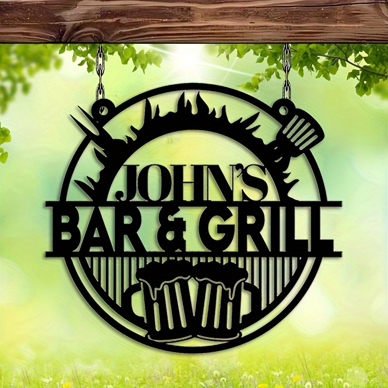 Industrial Laser Marker - Customizable Wrought Iron Signs - Personalized