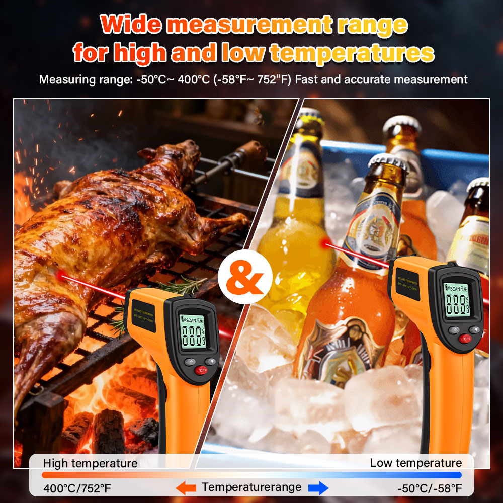 Industrial Laser Repair - Digital Infrared Temperature Gun Non‑Contact ‑50‑400℃