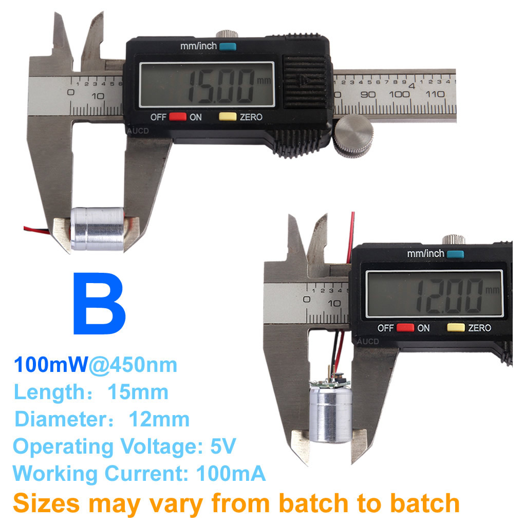 Φ12x15mm DC 5V Red-100mW Green - đánh giá và giá Industrial Laser Systems
