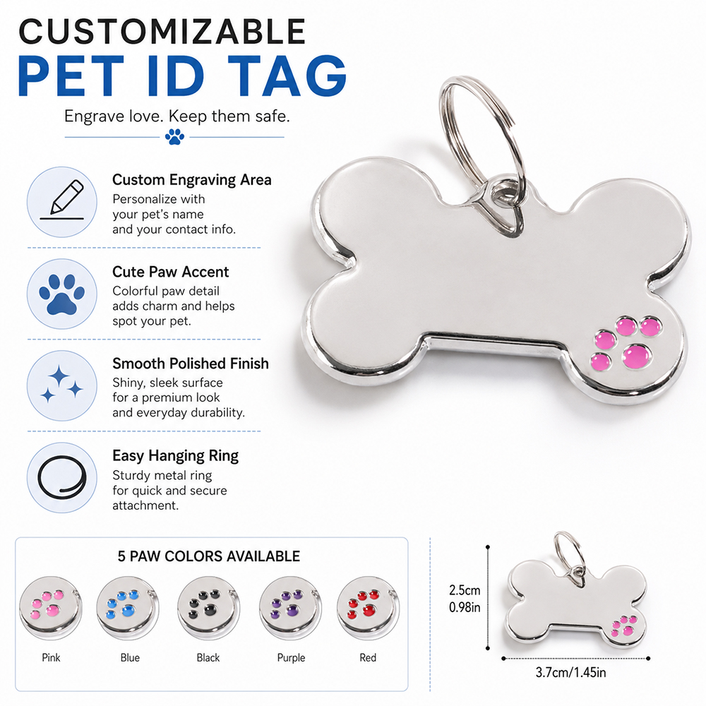 Custom Text Dog Tag Bone Shape - đánh giá và giá Industrial Laser Marker