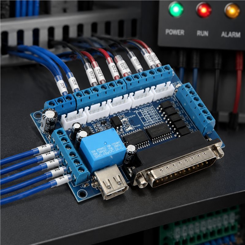 A84E-Driver Board MACH3 Engrav - đánh giá và giá Breakout Board Mach3