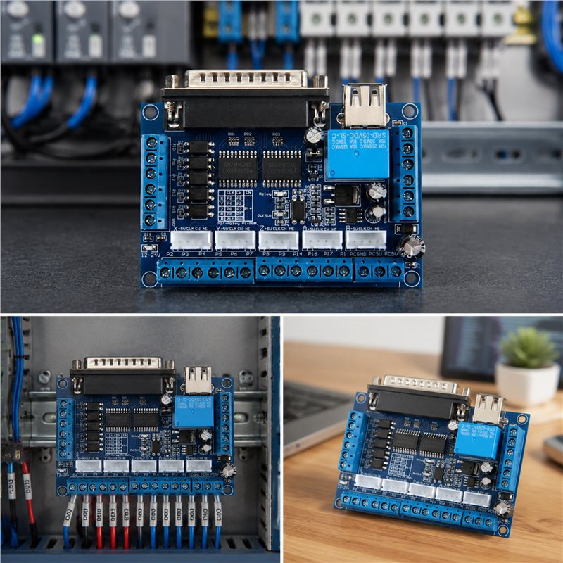 A84E-Driver Board MACH3 Engrav - đánh giá và giá Breakout Board Mach3