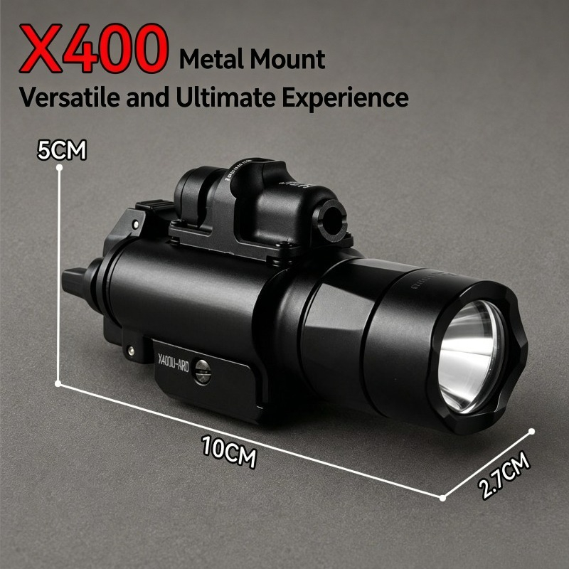 X400U Alloy Tactical Flashligh - đánh giá và giá Industrial Laser Systems