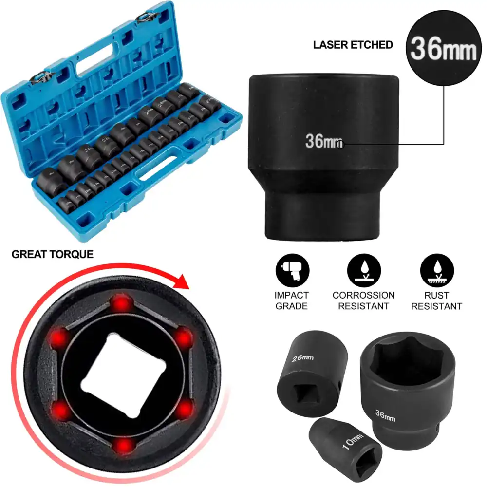 Metric Impact Socket Set, CR-V - đánh giá và giá Industrial Laser Repair