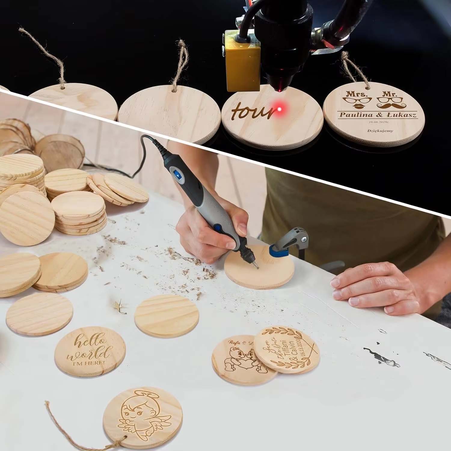  5/10/15 PCS Unfinished Woode - đánh giá và giá Industrial Laser Table