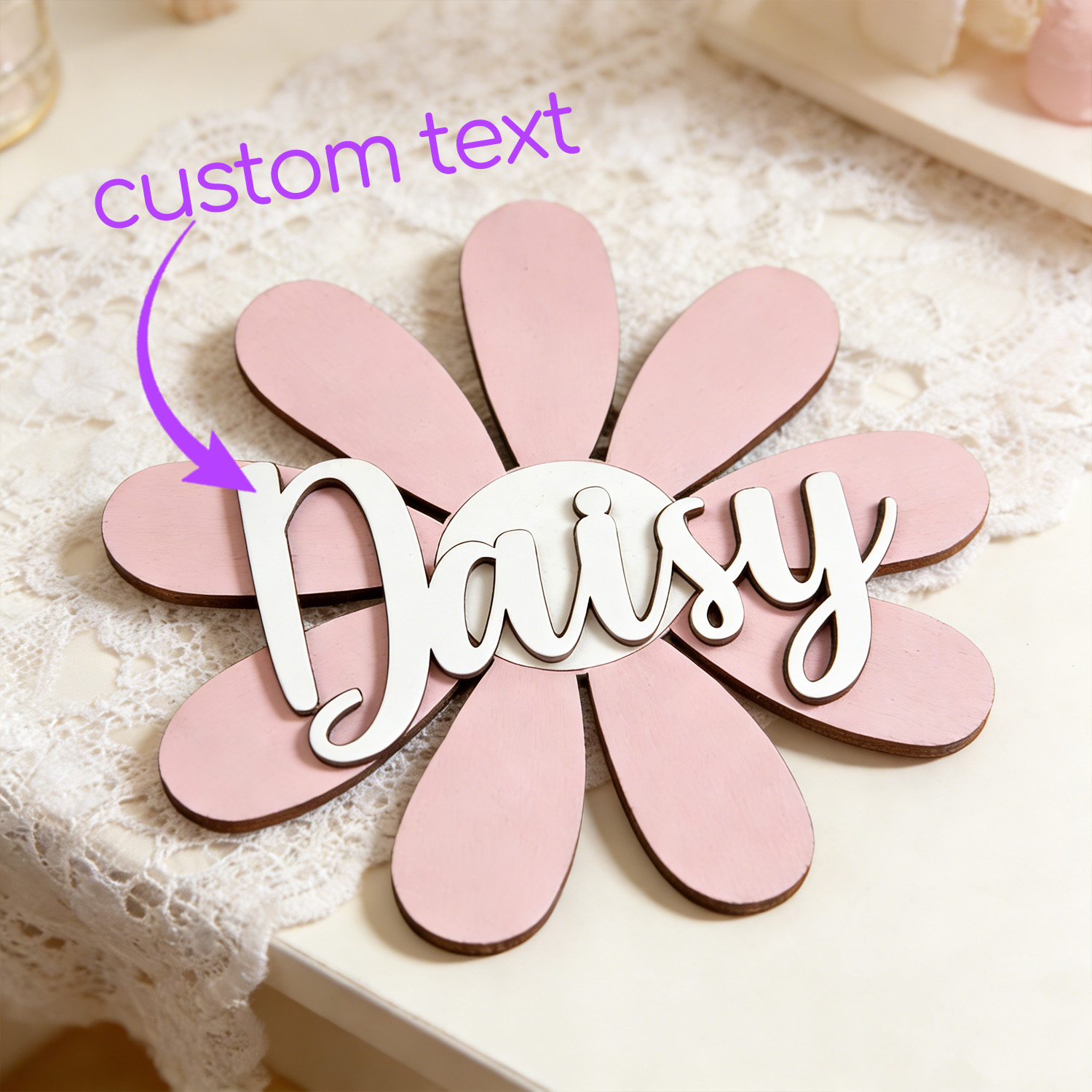 1pc Personalized Floral Wooden - đánh giá và giá Industrial Laser Table